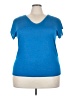INC International Concepts Blue Short Sleeve Top Size 3X - photo 1