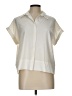 Modern Works Ivory Short Sleeve Blouse Size L - photo 1