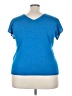 INC International Concepts Blue Short Sleeve Top Size 3X - photo 2