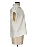 Modern Works Ivory Short Sleeve Blouse Size L - photo 4