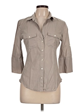 James Perse 3/4 Sleeve Button Down Shirt