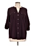 Calvin Klein 100% Polyester Burgundy 3/4 Sleeve Blouse Size L - photo 1