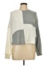 Hollister Color Block Gray Pullover Sweater Size L - photo 1