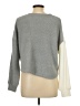 Hollister Color Block Gray Pullover Sweater Size L - photo 2