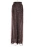 H&M 100% Polyester Animal Print Brown Casual Pants Size 2 - photo 1