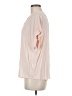 Point Sur 100% Viscose Pink Short Sleeve Blouse Size M - photo 5
