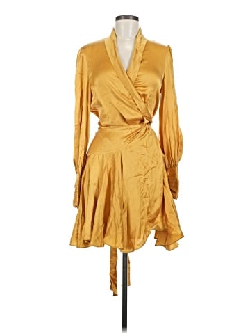 Zimmermann Silk Wrap Mini Dress (view 1)