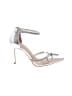 Vince. 100% Leather Silver Sandals Size 6 - photo 1