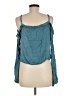 Don't Ask Why 100% Viscose Teal Sleeveless Blouse One size - photo 2