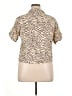 Beachgold Animal Print Tan Short Sleeve Blouse Size XL - photo 2