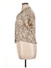 Beachgold Animal Print Tan Short Sleeve Blouse Size XL - photo 5