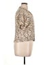 Beachgold Animal Print Tan Short Sleeve Blouse Size XL - photo 4
