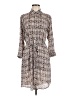 CAbi 100% Polyester Print Tan Casual Dress Size M - photo 1