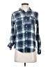 Gilly Hicks 100% Cotton Plaid Blue Long Sleeve Button-Down Shirt Size S - photo 1
