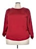 Flawless 100% Polyester Burgundy 3/4 Sleeve Top Size 3X - photo 1