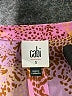 CAbi 100% Polyester Animal Print Pink 3/4 Sleeve Blouse Size S - photo 4