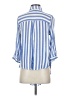 Vixbe Stripes Blue 3/4 Sleeve Button-Down Shirt Size S - photo 2