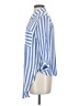 Vixbe Stripes Blue 3/4 Sleeve Button-Down Shirt Size S - photo 5
