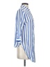 Vixbe Stripes Blue 3/4 Sleeve Button-Down Shirt Size S - photo 4