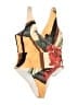 Unbranded Print Yellow One Piece Swimsuit Size 2X - photo 1