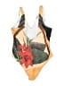 Unbranded Print Yellow One Piece Swimsuit Size 2X - photo 2