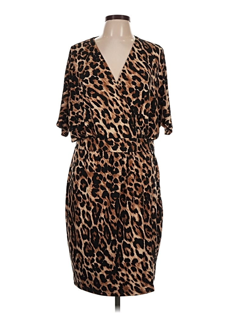 Pre-owned Chaus Casual Dress In Brown