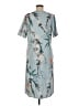 Unbranded 100% Polyester Tropical Gray Casual Dress Size M - photo 2