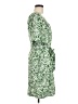Free Assembly 100% Polyester Paisley Green Casual Dress Size M - photo 4
