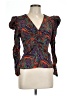 Veronica Beard Orange 3/4 Sleeve Silk Top Size 10 - photo 1