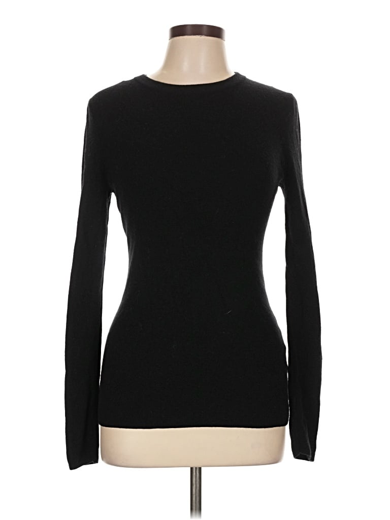 Pre-owned H&m Turtleneck Sweater In Black