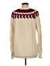 J.Crew Chevron-herringbone Ivory Pullover Sweater Size M - photo 2