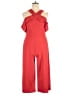 Slate & Willow Solid Red Jumpsuit Size XL - photo 1