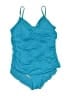 Trimshaper Solid Blue One Piece Swimsuit Size XL (estimated) - photo 1