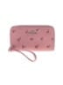 Coach 100% Leather Hearts Pink Leather Wristlet One size - photo 1