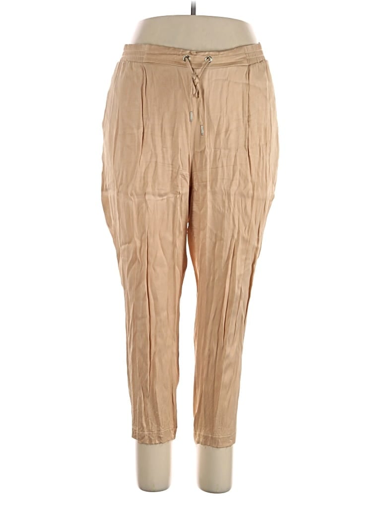 Pre-owned Zara Khaki Pant In Tan