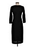 Forever 21 Solid Black Casual Dress Size L - photo 2