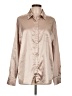 Ekouaer Metallic Tan Long Sleeve Blouse Size L - photo 1