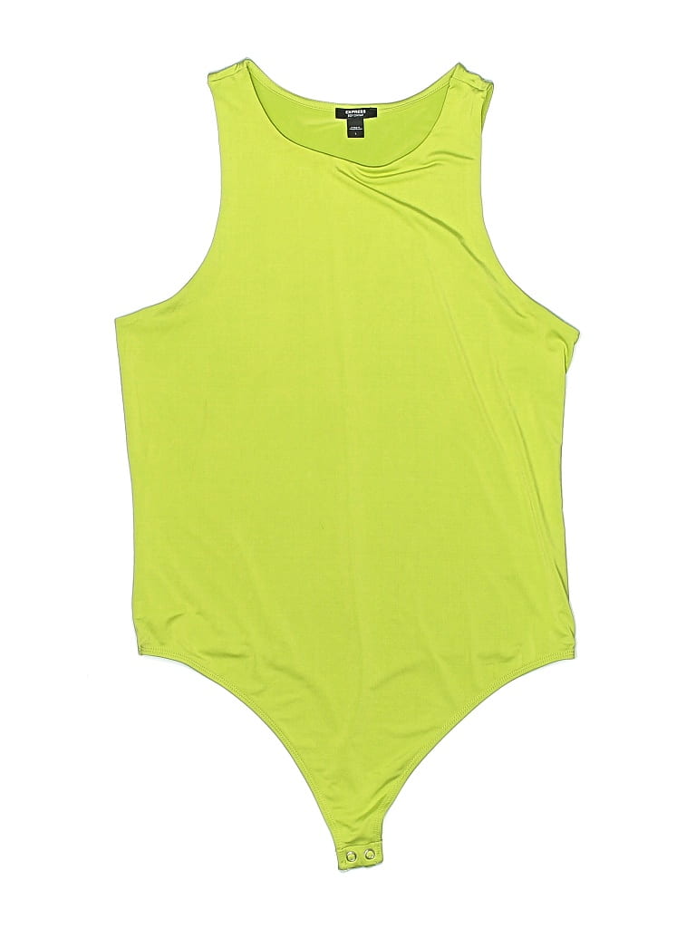 Pre-owned Express Bodysuit In Green