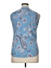 Amana Blue Sleeveless Blouse Size XL - photo 2