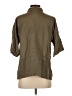 Everlane 100% Lyocell Brown 3/4 Sleeve Button-Down Shirt Size XXS - photo 2