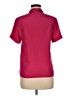Compositions 100% Polyester Burgundy Short Sleeve Blouse Size 8 - photo 2