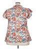 Unbranded 100% Polyester Paisley Blue Short Sleeve Blouse Size 3X - photo 2