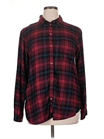 American Eagle Outfitters Long Sleeve Button-Down Shirt (view 1)