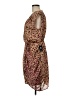 Express 100% Polyester Animal Print Brown Cocktail Dress Size M - photo 5