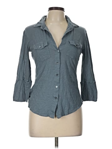 James Perse 3/4 Sleeve Button-Down Shirt (view 1)