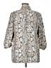 The Limited 100% Polyester Animal Print Ivory Blazer Size XL - photo 2