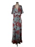 Kiyonna Floral Blue Casual Dress Size 2 Plus - photo 1