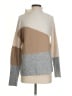 Love Scarlett Color Block Tan Pullover Sweater Size S - photo 1