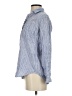 Gap 100% Linen Stripes Blue Long Sleeve Button-Down Shirt Size S - photo 5