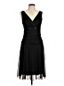 Connected Apparel 100% Polyester Black Cocktail Dress Size 6 - photo 1
